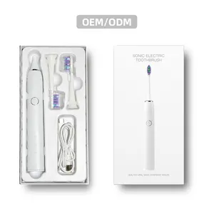 OEM özelleştirilmiş güçlü sonic USB şarj edilebilir diş fırçaları elektronik beyazlatma diş fırçası
