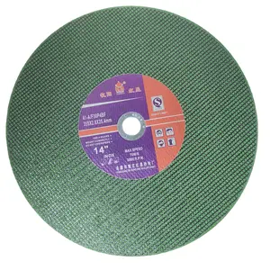 Venda quente verde 400mm 16 inch Abrasivos Metal Cutting Wheels cortando disco para metal