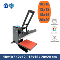 Presse à chaud manuelle pour étiquettes, nouvelle génération, 10x10cm, 15x15cm, 20x20cm, 4x4'', 6x6'', 8x8'', petite presse pour impression de logo sur col de T-shirt, transfert par sublimation