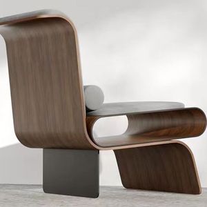 Sillón de Diseño Nórdico, Sillón Individual para Sala de Estar, Sillón Creativo de Tela con Forma Especial - Product Image 5