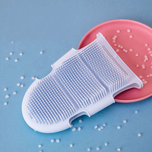 Guanto da doccia detergente in <span class=keywords><strong>Silicone</strong></span> puro per uso alimentare Scrubber per doccia massaggio spazzola per il lavaggio del corpo in <span class=keywords><strong>Silicone</strong></span> - Product Image 2