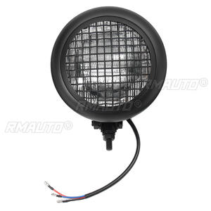 Phare universel pour moto 12V 5,75 pouces Hi/Lo, 12V 60W, rond noir, pour Harley Bobber Custom, phare LED 60W, phare avant - Product Image 3