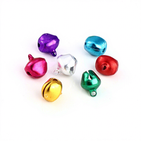 Mini clochettes de Noël brillantes de 6 mm à 14 mm, petites clochettes en aluminium pour décorations de fête