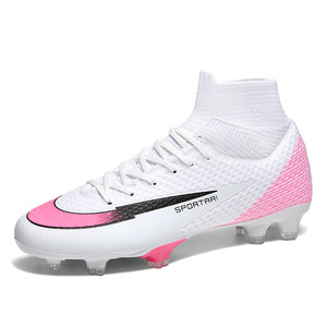 Nuevas Zapatillas de Fútbol de Moda Transfronterizas para Entrenamiento Deportivo, Botas de Fútbol de Caña Alta con Tacos Largos para Estudiantes y Jóvenes, Exportación de Fábrica - Product Image 2