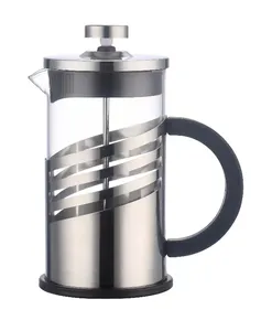 NEW Factory Outlet French Press Silvery Coffee and Tea Maker 600ML Stainless Steel Hot Sell Tea Ware