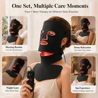 Masque de luminothérapie LED infrarouge RedThera 510K pour le visage et le cou avec zone poitrine