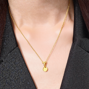 Collier avec pendentif initial Z en acier inoxydable 316L plaqué or PVD, bijoux de mode durables et résistants - Product Image 2