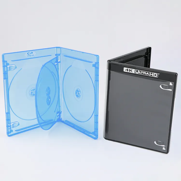 सनशिंग प्रीमियम स्टैंडर्ड एम लॉक सीडी डीवीडी केस स्टोरेज होल्डर सिंगल डबल डीवीडीआर डिस्क खाली डिस्क पीपी सीडी ब्लू-रे डिस्क 4k यूएचडी बॉक्स