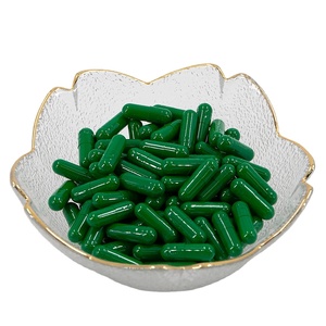 sinocaps明胶/素食胶囊尺寸1适用于明胶胶囊机透明绿色