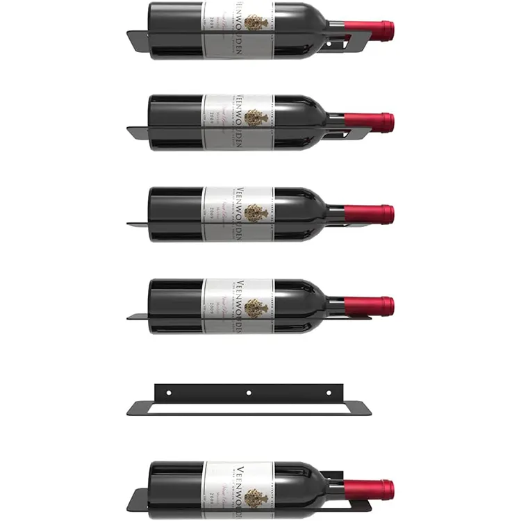 JH-Mech Weinflaschen halter Langlebige und hochwertige Weinlagerung für die Küche Home Decor Metall hängendes Wein regal Wand montage