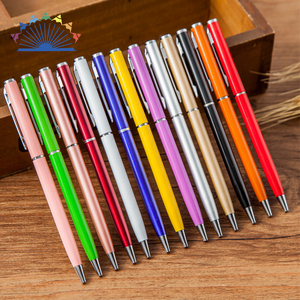 Stylo à bille fin en acier inoxydable - Product Image 6