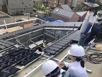 Tuiles solaires BIPV CIGS à film mince Sangsolar 30W avec étanchéité IP67 et résistance au feu