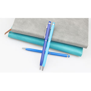 Stylo à bille à piston noir écologique en métal de 1,0 mm de largeur d'écriture, logo personnalisé, promotionnel, OEM, fabriqué en <span class=keywords><strong>Chine</strong></span> - Product Image 3