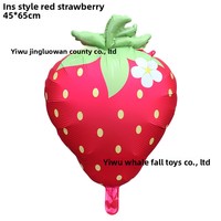 Cartoon zomergroenten fruit watermeloen ananas kers alien vorm milieuvriendelijke aluminiumfolie ballonnen voor feestjes