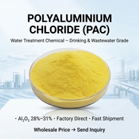 Chlorure de polyaluminium (PAC) de qualité industrielle à haute efficacité, 29 %, poudre fine jaune pour la purification de l'eau municipale