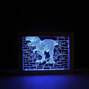 Lámpara acrílica, venta al por mayor, luz Led USB, luz nocturna acrílica, marco de fotos de madera, <span class=keywords><strong>regalo</strong></span> para papá, lámpara acrílica, regalos - Product Image 6