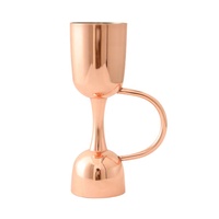 Jigger en acier inoxydable RTS Magic, capacité 25/50 ml, design moderne, outil de bar, mesure de cocktail, durable, réutilisable, portable