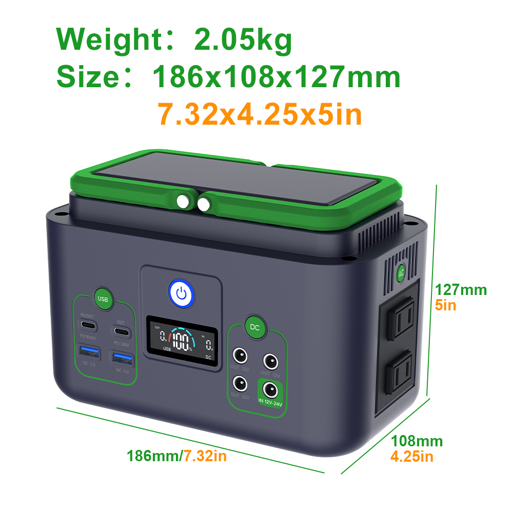 YABO High Efficiency Solar Energy System Energy Storage Lithium Battery 200W Solar Power Bank Portable Mini Solar Generator · image 2
