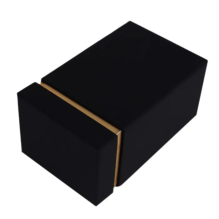 Boîte de parfum transparente et noire, coffret populaire et personnalisé, design de 100 pièces