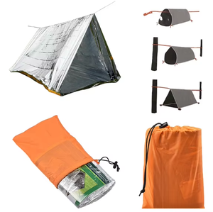 Tenda da Pesca Isolata <span class=keywords><strong>in</strong></span> Alluminio PE Verde - Tenda di Emergenza OEM Firstime per Sopravvivenza all'Aperto e Gite di Pesca - Product Image 4