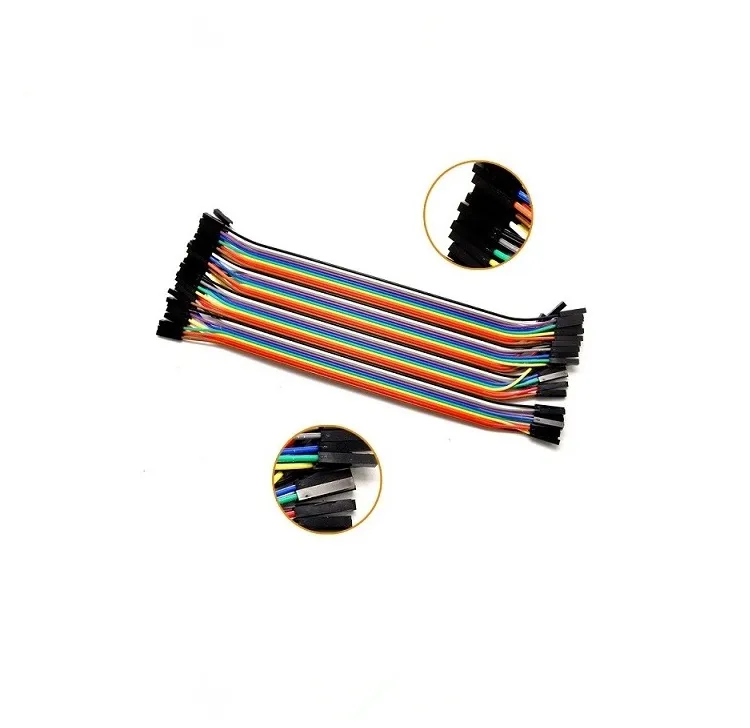 Dupont Rainbow Cable Assembly 10cm 40 pin Jumper Wire Female to Female Male Arduino Dupont Line Breadboard GPIO WINPIN