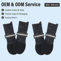 Chaussettes imperméables antidérapantes pour chien, protection des pattes pour l'hiver, pour chiens de taille moyenne et grande, confortables et offrant une bonne adhérence pour l'extérieur