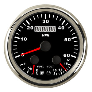 85Mm 3 In 1 Multi-Functionele Gauge Brandstof Niveau Olie Druk Snelheidsmeter Kilometerteller - Product Image 4