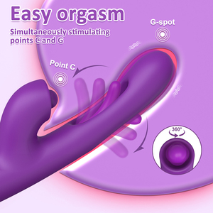 Potente Vibrador con Movimiento de Golpeteo y Aleteo para el Punto G, Estimulador de Clítoris, Masajeador con 3 Motores, Consolador, Juguetes Sexuales para Mujeres, Productos para Adultos +18 - Product Image 2