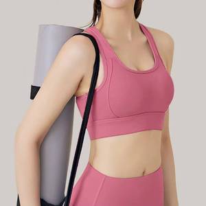 Top deportivo de alta elasticidad recién lanzado para mujer, sujetador deportivo a prueba de golpes, transpirable, de secado rápido, talla grande. - Product Image 4