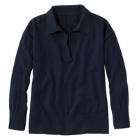 Pull en cachemire tricoté à col polo, design personnalisé, pour femme