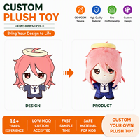 Peluche Anime Chibi Mignonne Personnage Humain Personnalisé Jouet en Peluche Personnage Original Logo OEM ODM Échantillon Rapide Vente en Gros