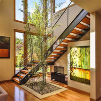 Prix promotionnel, escalier de maison duplex, fabricants, vente en gros, escalier en acier métallique personnalisé, design bon marché, fourniture directe d'usine