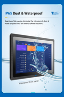 Écran tactile industriel LCD IPS étanche IP65 Touchthink Marine 10 points DVI 15-19 pouces OEM 1000 nits