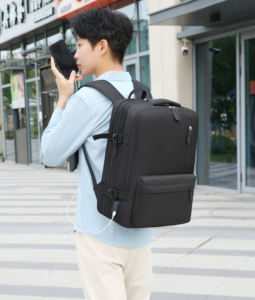 <b>Laptop</b> Backpack Xl Heavy Duty Rucksack Retro OEM ODM <b>Laptop</b> <b>Bags</b> School <b>Travel</b> Backpack Extra Large Casual With USB 17.3 Inch - Product Image 6