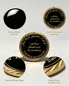 Moneta commemorativa smaltata color oro del Ministero degli Affari Interne, medaglione da collezione, simbolo commemorativo - Product Image 3