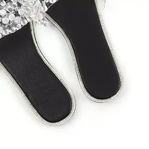 2024 Nieuwe Zomer Mode Slippers Transparante Pvc Dame Dia 'S Acryl Kleurrijke Luxe Vrouwen Trendy Sandalen