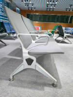 Chaises d'attente modernes en PU de haute qualité, personnalisables, 1, 3 ou 5 places, pour cliniques, cabinets dentaires et espaces hospitaliers publics