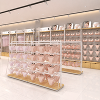 Présentoir Moderne Double Face pour Sous-vêtements, Montage Facile, Portant sur Pied, Idéal pour Lingerie et Boutiques de Vêtements