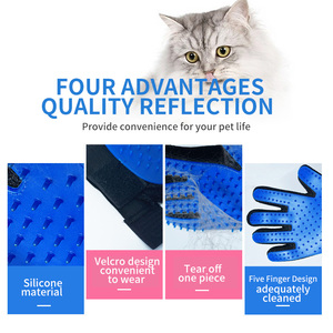 ถุงมือซิลิโคนเป็นมิตรกับสิ่งแวดล้อมสำหรับอาบน้ำทำความสะอาดสัตว์เลี้ยง - Product Image 3