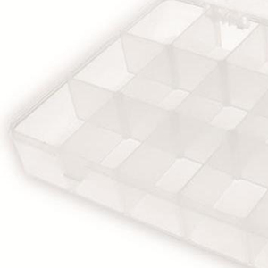 Caja de almacenamiento, 275x182x43, 18 compartimentos, PP, transparente (9859800490) - Product Image 3