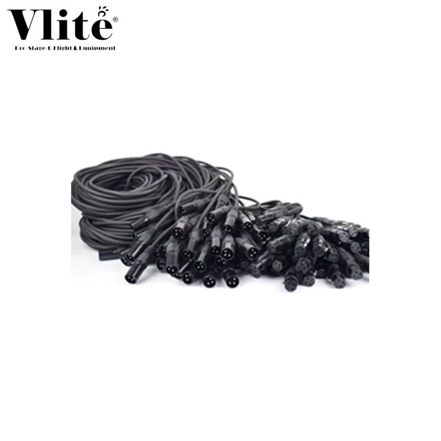 3M DMX-512 Signal Cables Male/Female Connectors 2-Core Shielded 2 X 0.3mm Aluminum+Plastic Australian Plug Stage Use IP20