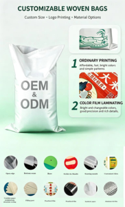 Sacos de Polipropileno Tejido Laminado BOPP Impresos Personalizados para Fertilizantes Agrícolas de 50 Kilos, Bolsas para Compost, Nutrientes y Tierra - Product Image 5