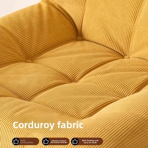 Canapé-lit moderne en velours touffeté, français, meuble de salon scolaire à compression désossé avec boîte lavable - Product Image 5