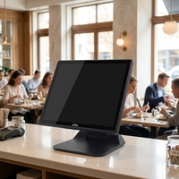 Terminal de point de vente Windows, processeur Intel I5, écran tactile capacitif, base pliable, noir, garantie 1 an