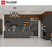 Armoire haute modulaire en bois écologique avec robinet, Smart Cocina, rangement de cuisine pour les développeurs d'appartements