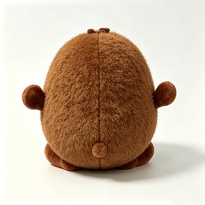 Customized Soft Brown & Green Sliced Kiwi Fruit Stuffed Animal, Adorable <b>Fluffy</b> Plushie Pillow for Kids - Product Image 4