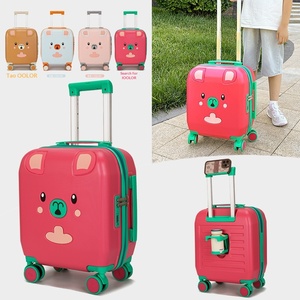 Adorable <strong>Toddler</strong> Travel <strong>Suitcase</strong> Carry on Cute Bear Hard Shell Trolley Box Boy Girl - Product Image 2