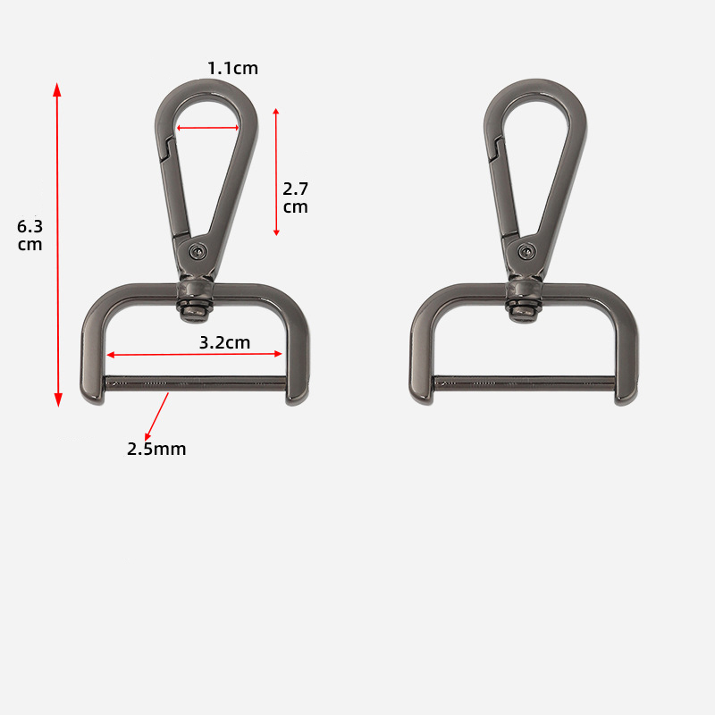 Diamètre intérieur de 3,2 cm, pistolet noir