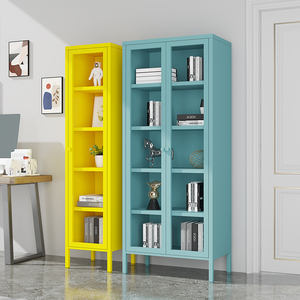 חם מכירה מותאם אישית מתכת מודרני מותאם אישית לוח תצוגה ארון מדף ספר אחסון עבור סלון סלון - Product Image 5