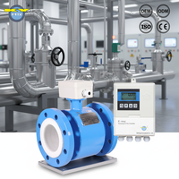Abrasion Resistant Electromagnetic Flow Meter for Mine Sludge Industrial Fluid Metering